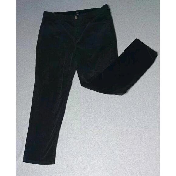 J. Crew Pants - J.Crew Factory Womens Corduroy Pants Size 32 Black Bootcut Stretch Slacks